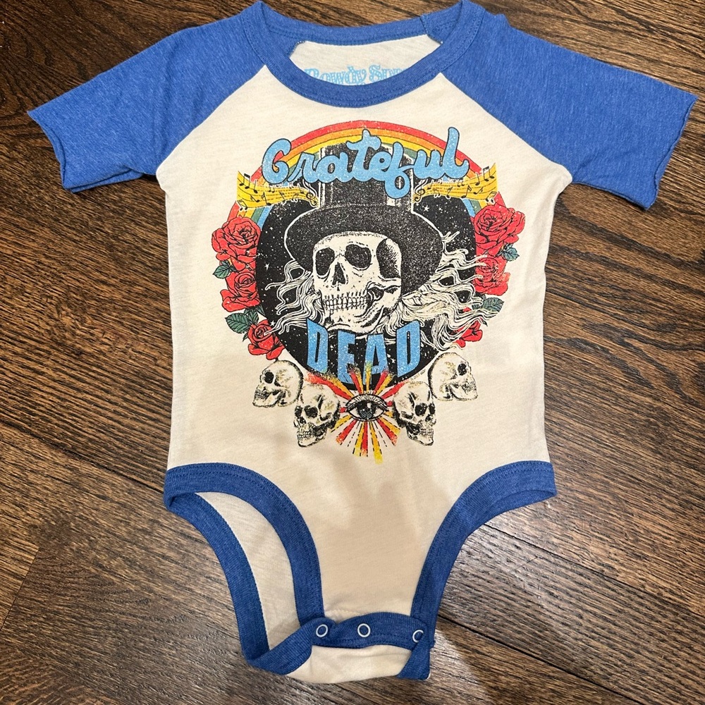 Rowdy Sprout Grateful Dead Band Onesie